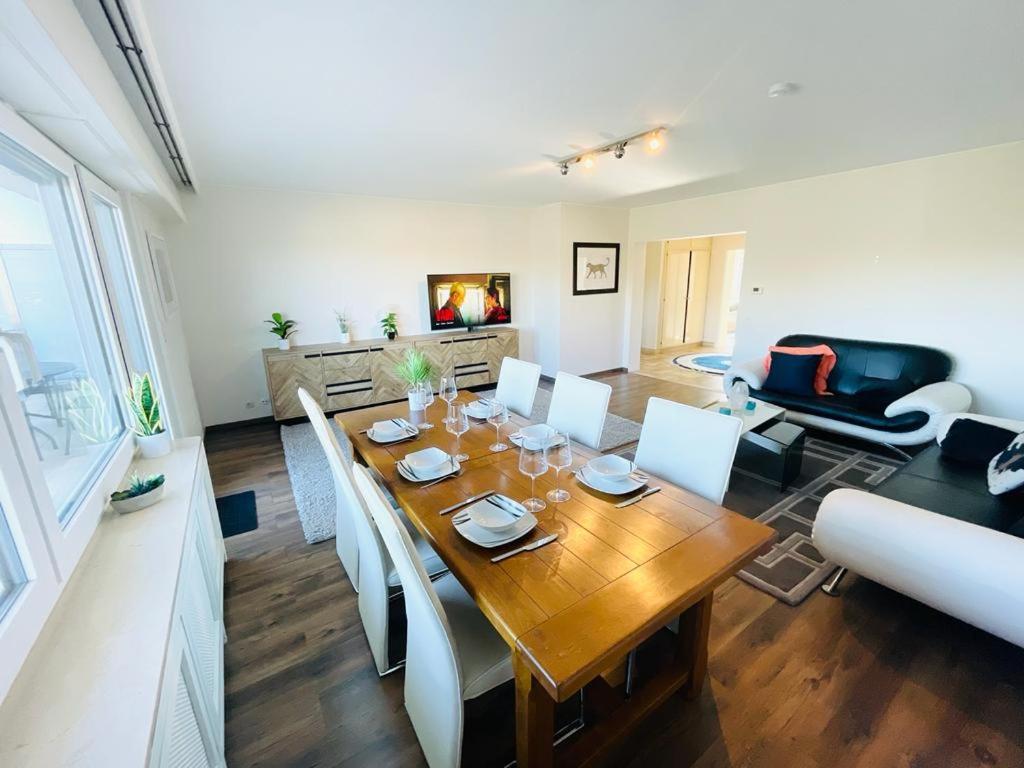 Big Penthouse 2 Bedrooms In Center With Parking And Largeterrace-41 Люксембург Экстерьер фото