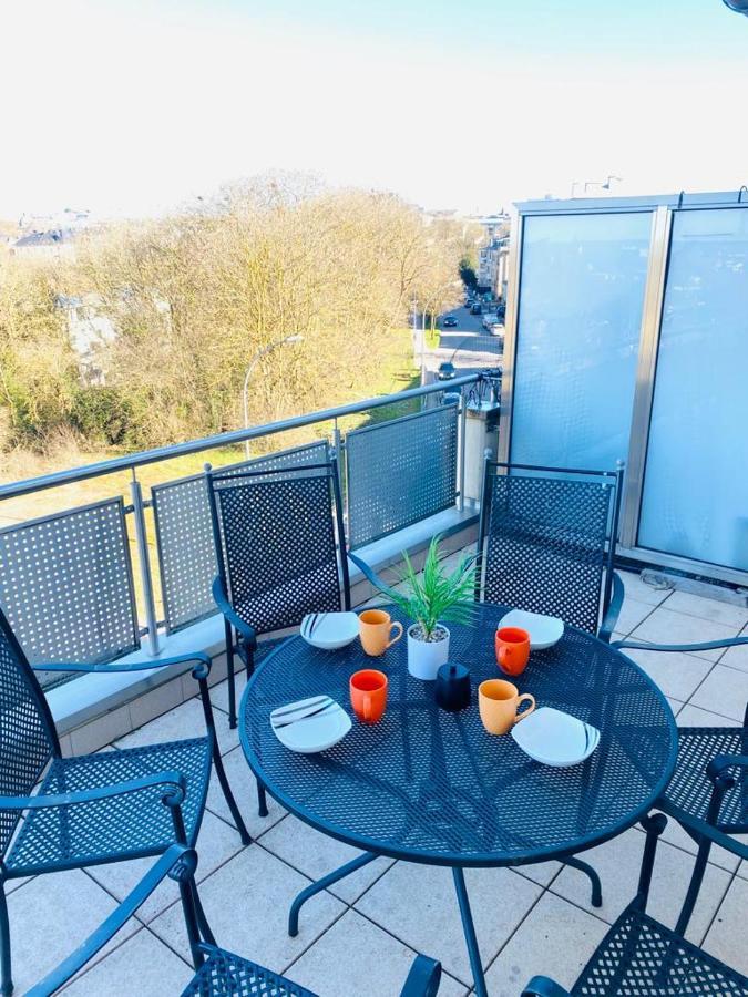 Big Penthouse 2 Bedrooms In Center With Parking And Largeterrace-41 Люксембург Экстерьер фото