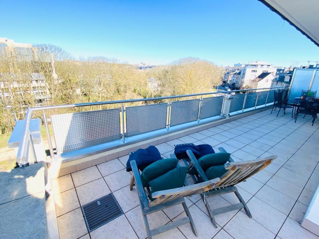 Big Penthouse 2 Bedrooms In Center With Parking And Largeterrace-41 Люксембург Экстерьер фото